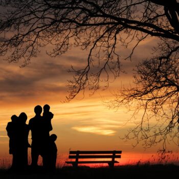 Family Sunset together
